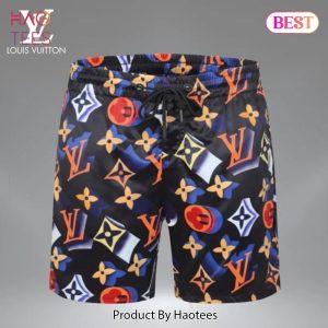[NEW FASHION] Louis Vuitton 3D Luxury Brand All Over Print Shorts Pants For Men