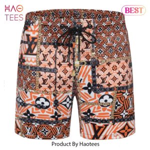 [NEW FASHION] Louis Vuitton 3D Luxury LV All Over Print Shorts Pants For Men