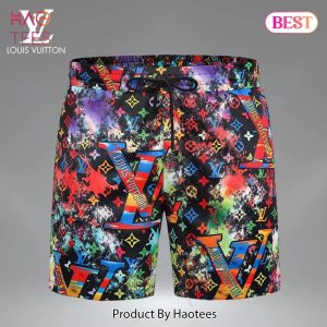 [NEW FASHION] Louis Vuitton Luxury Brand All Over Print Shorts For Men