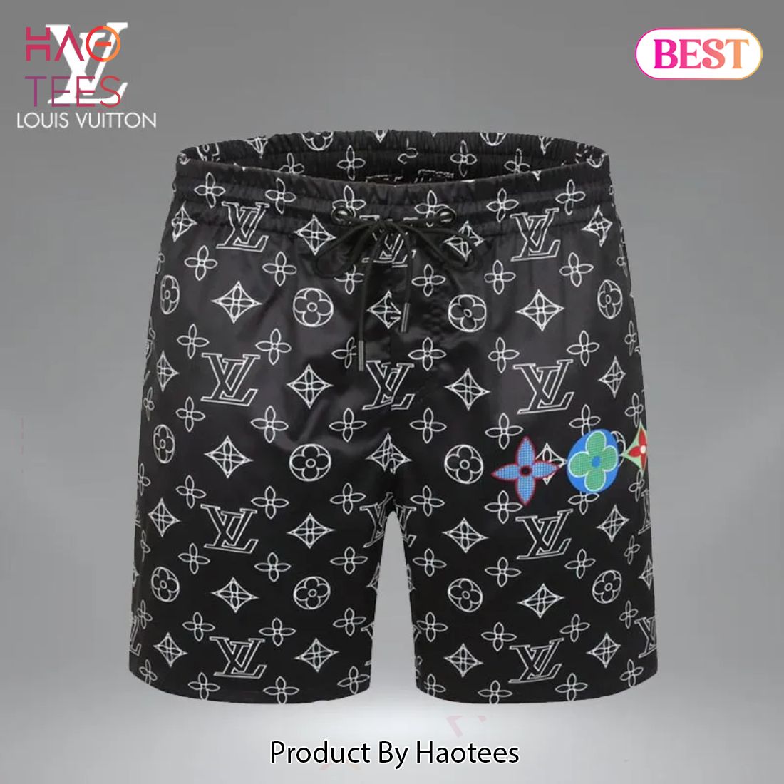 NEW FASHION] Louis Vuitton Luxury Brand All Over Print Shorts