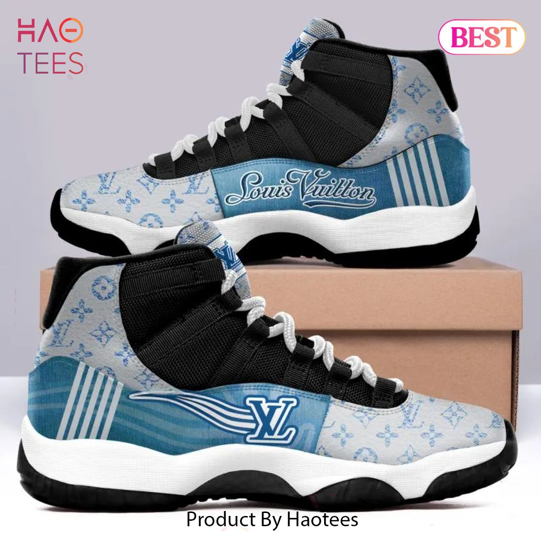 [NEW FASHION] Louis Vuitton Geometric Sporty Air Jordan 11 Shoes Hot 2023 LV Sneakers Gifts For Men Women Luxury Store