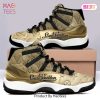 [NEW FASHION] Louis Vuitton Gold Air Jordan 11 Sneakers Shoes LV Hot 2023 For Men Women