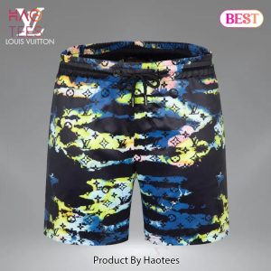 [NEW FASHION] Louis Vuitton New LV 3D Luxury All Over Print Shorts Pants For Men