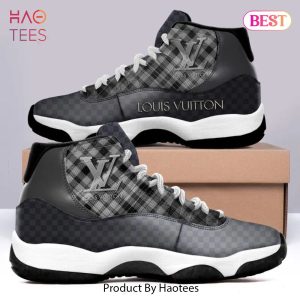 [NEW FASHION] Louis Vuitton LV Air Jordan 11 Sneakers Shoes Black Hot 2023 Gifts For Men Women