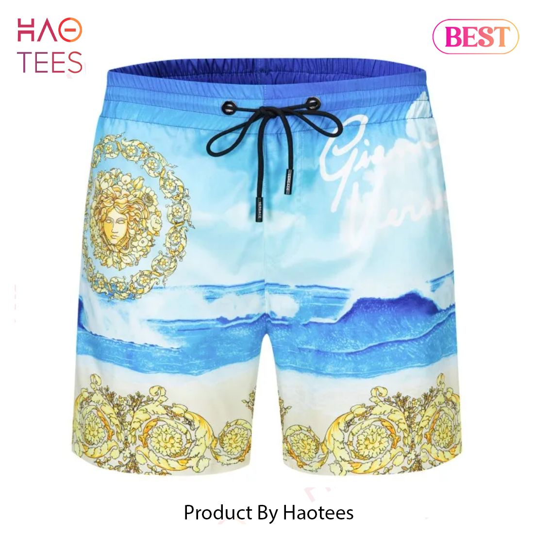 [NEW FASHION] Versace 3D Luxury All Over Print Shorts Pants For Men