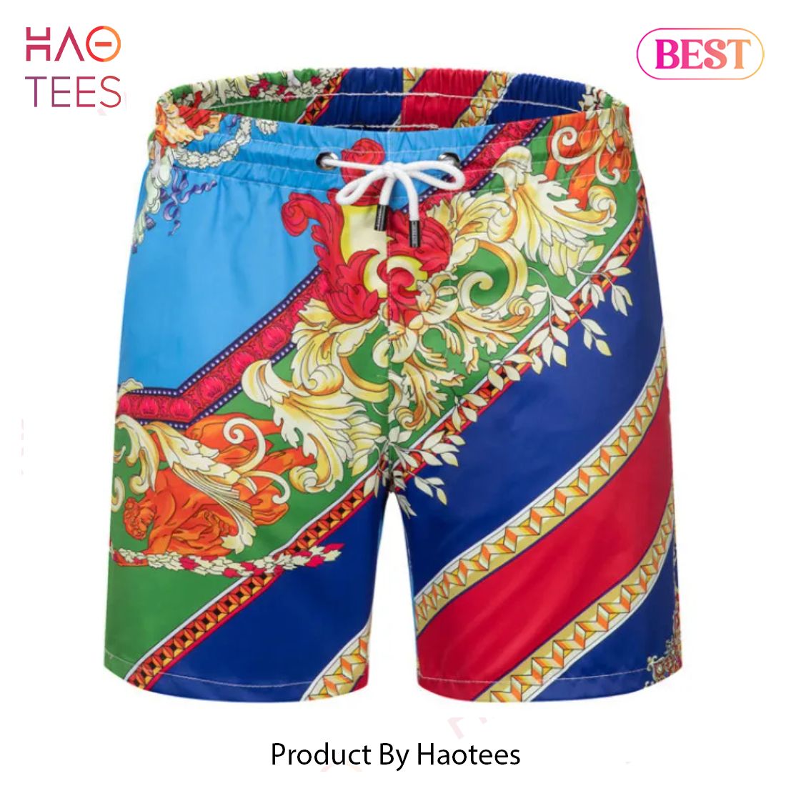 [NEW FASHION] Versace Hot New 3D Luxury All Over Print Shorts Pants For Men