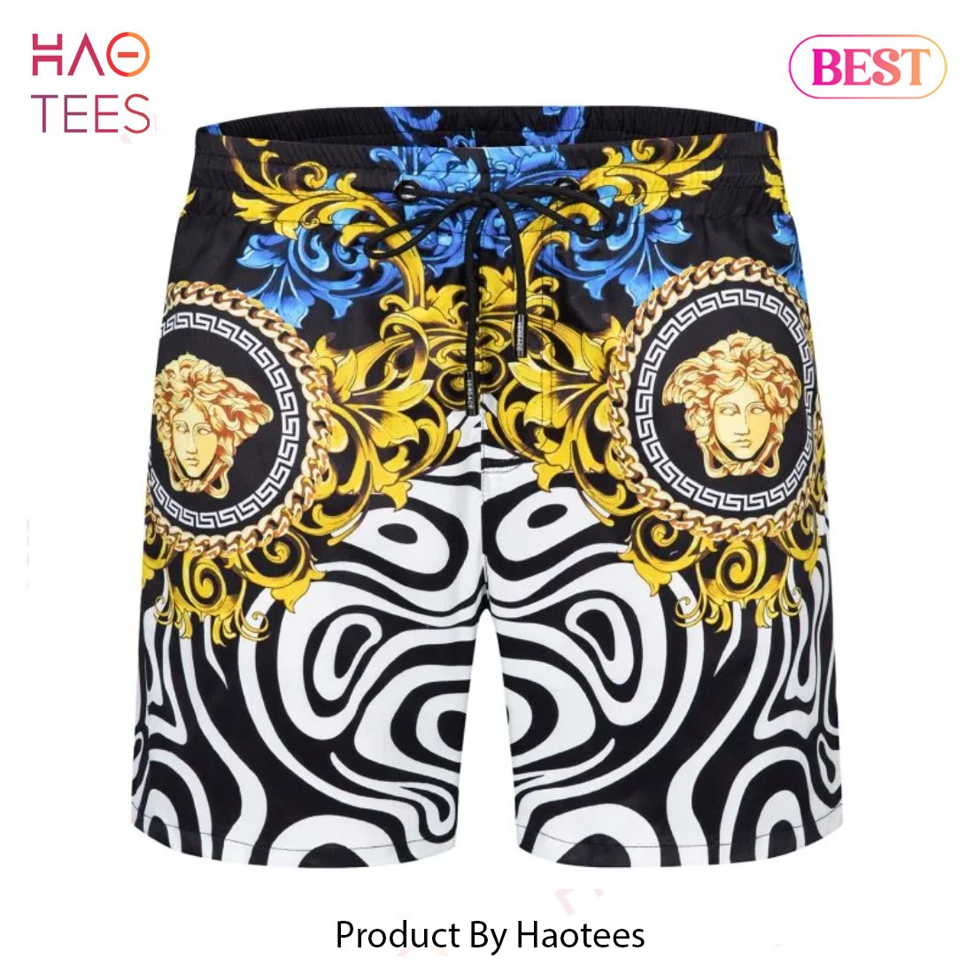 [NEW FASHION] Versace New 3D Luxury All Over Print Shorts Pants For Men