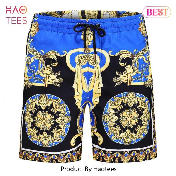 [NEW FASHION] Versace New 3D Luxury Brand All Over Print Shorts Pants For Men