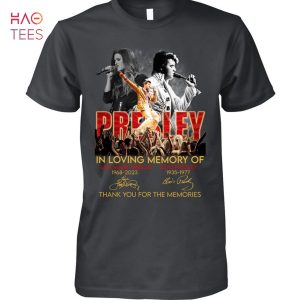Elvis Presley In Loving Memory Of 2023 Thank You For The Memories T-Shirt
