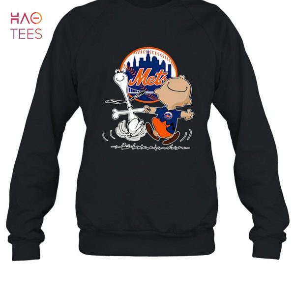New York Mets Charlie Brown Snoopy New York Mets T-Shirt
