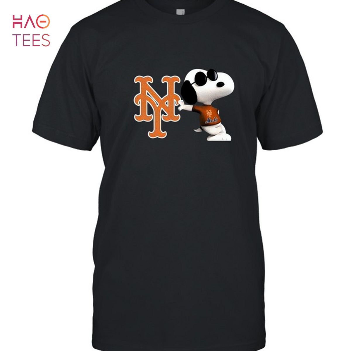 New York Mets Snoopy Sun Glasses Proud Fan T-Shirt
