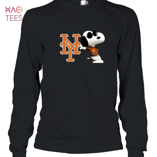 New York Mets Snoopy Sun Glasses Proud Fan T-Shirt