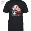 New York Yankees Charlie Brown Snoopy New York Yankees T-Shirt