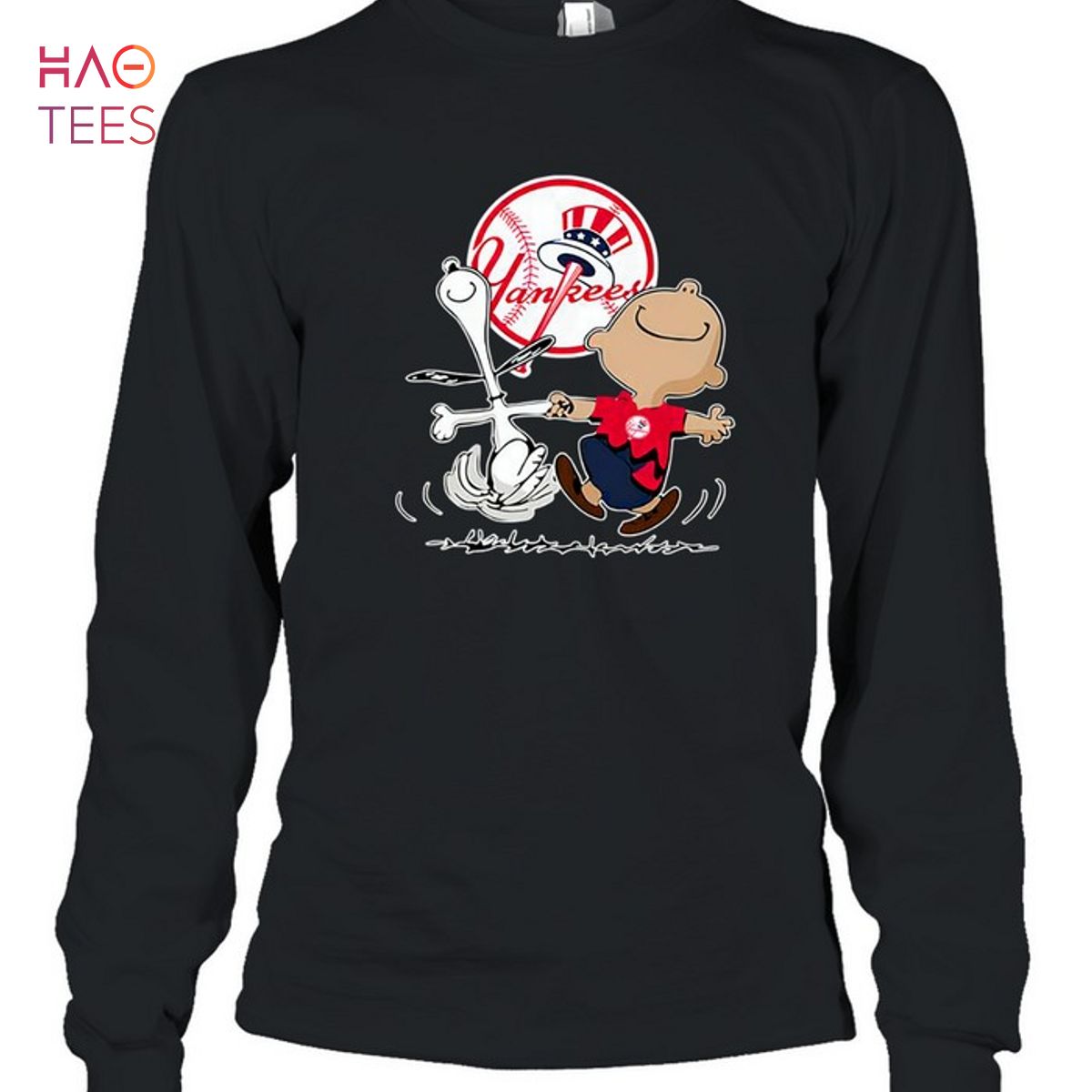 New York Yankees Charlie Brown Snoopy New York Yankees T-Shirt