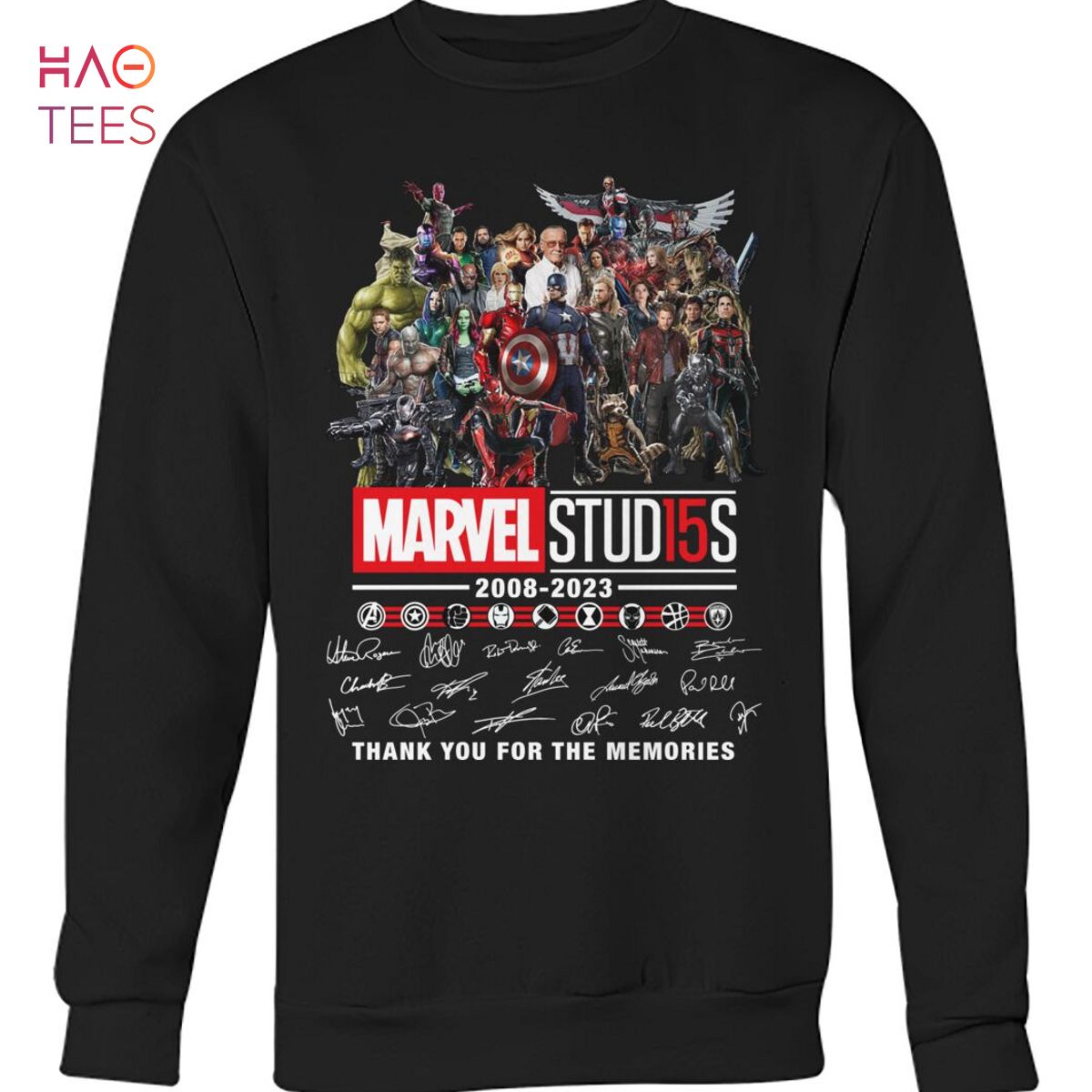 Marvel Stud15s 2008 2023 Thank You For The Memories T-Shirt
