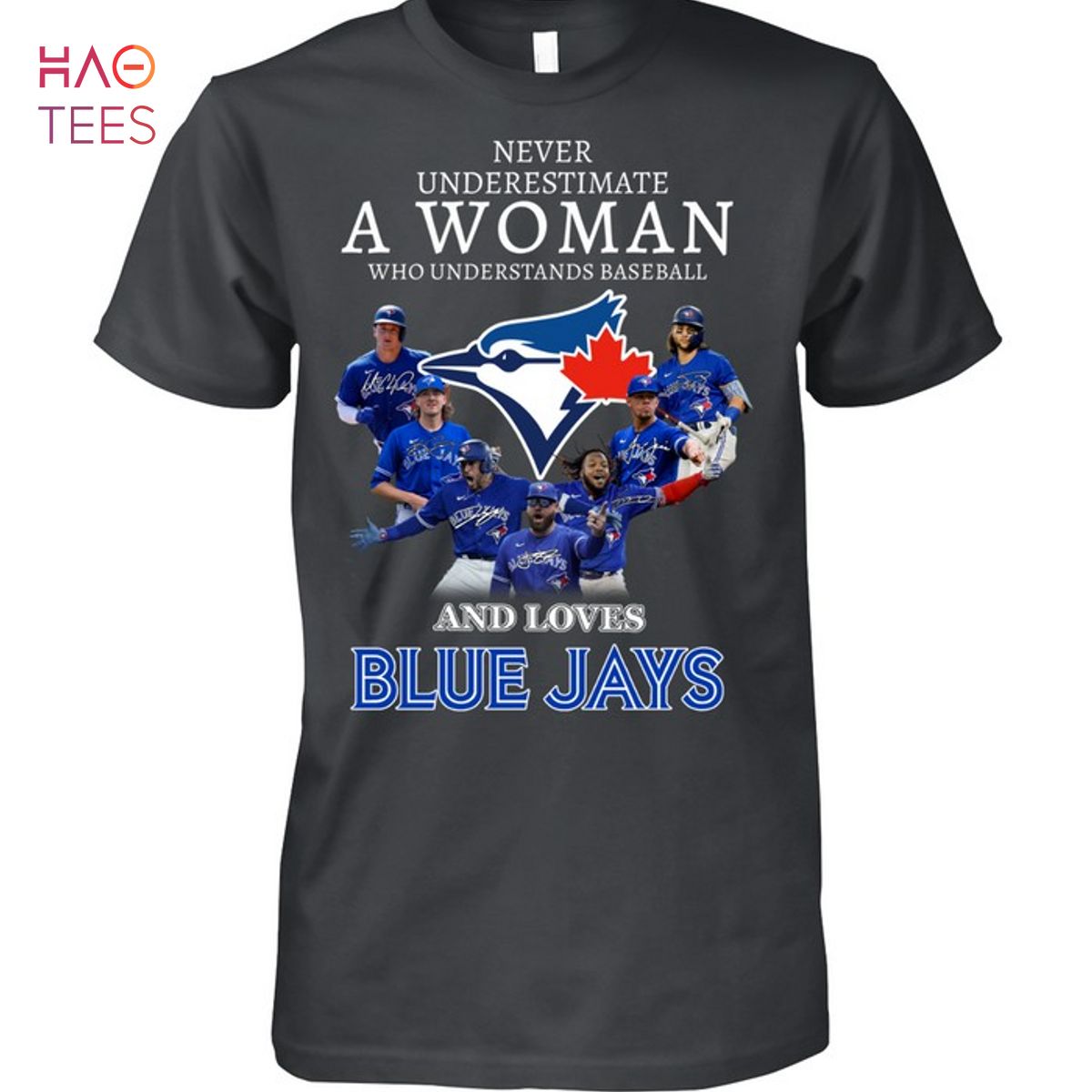 Never Underestimate A Woman Who Understands Baseball And Loves Blue Jays 2023 T-Shirt