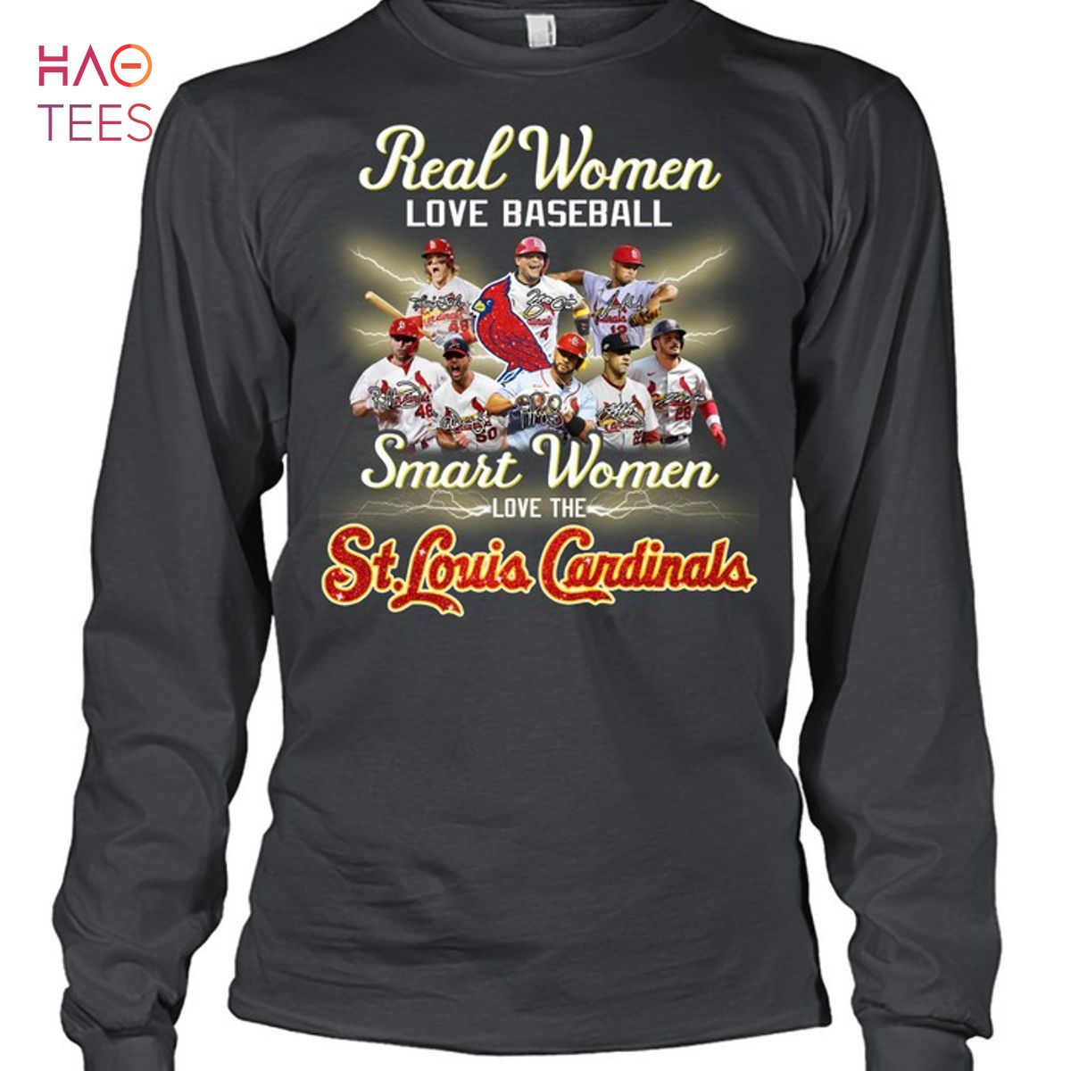 Real Women Baseball Smart Women Love The St Louis Cardinals T-Shirt