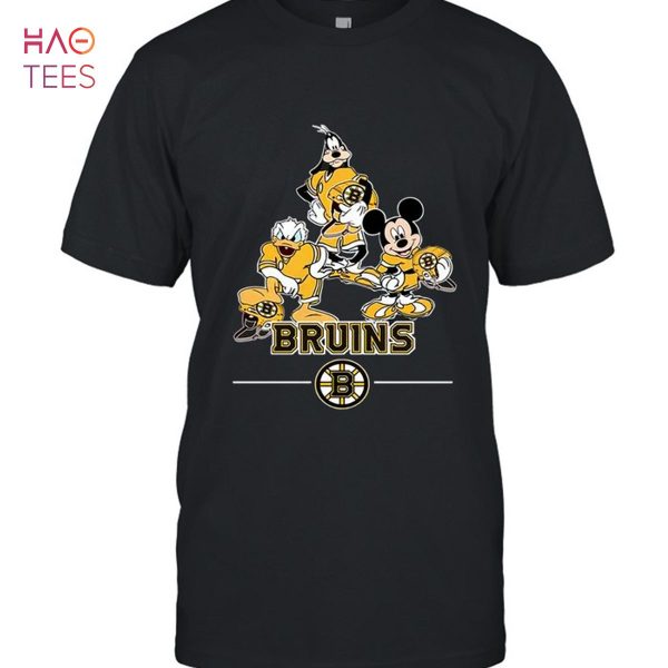 Boston Bruins Mickey Donald Goofy Fan T-Shirt