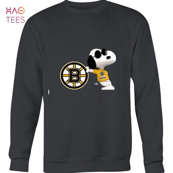 Boston Bruins Snoopy Sun Glasses Proud Fan T-Shirt