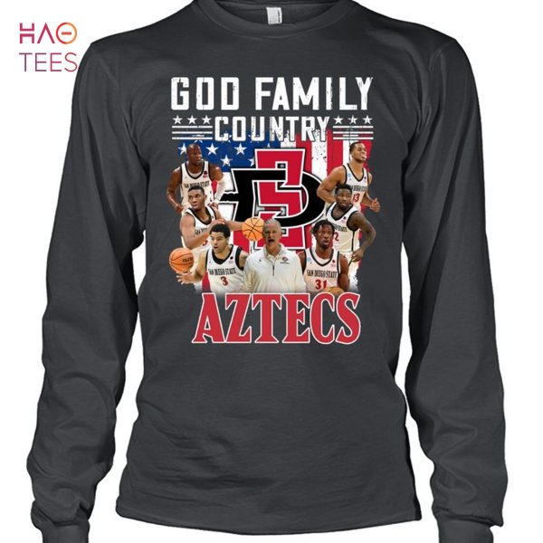 God Family Country San Diego State Aztecs T-Shirt