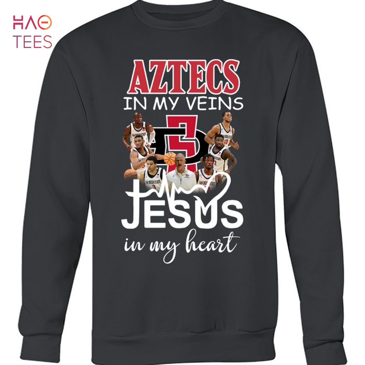 San Diego State Aztecs In My Veins Jesus In My Heart T-Shirt