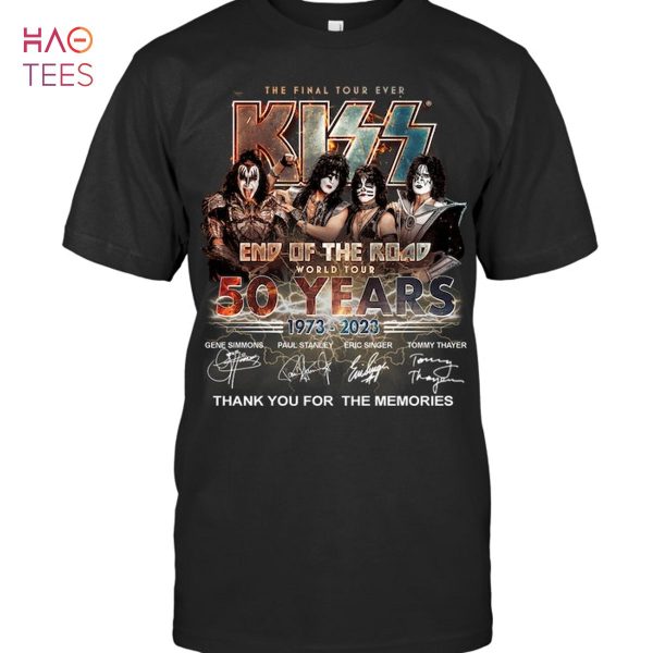 The Final Tour Ever Kiss End Of The Road World Tour 50 Years 1975 2023 Thank You For The Memories T-Shirt