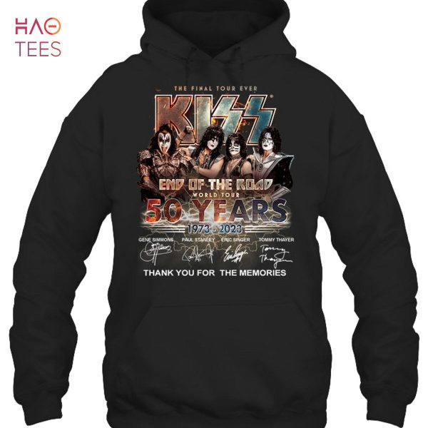 The Final Tour Ever Kiss End Of The Road World Tour 50 Years 1975 2023 Thank You For The Memories T-Shirt