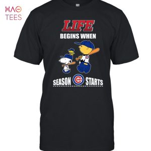 Life Begins When Season Cubs Statrs T-Shirt