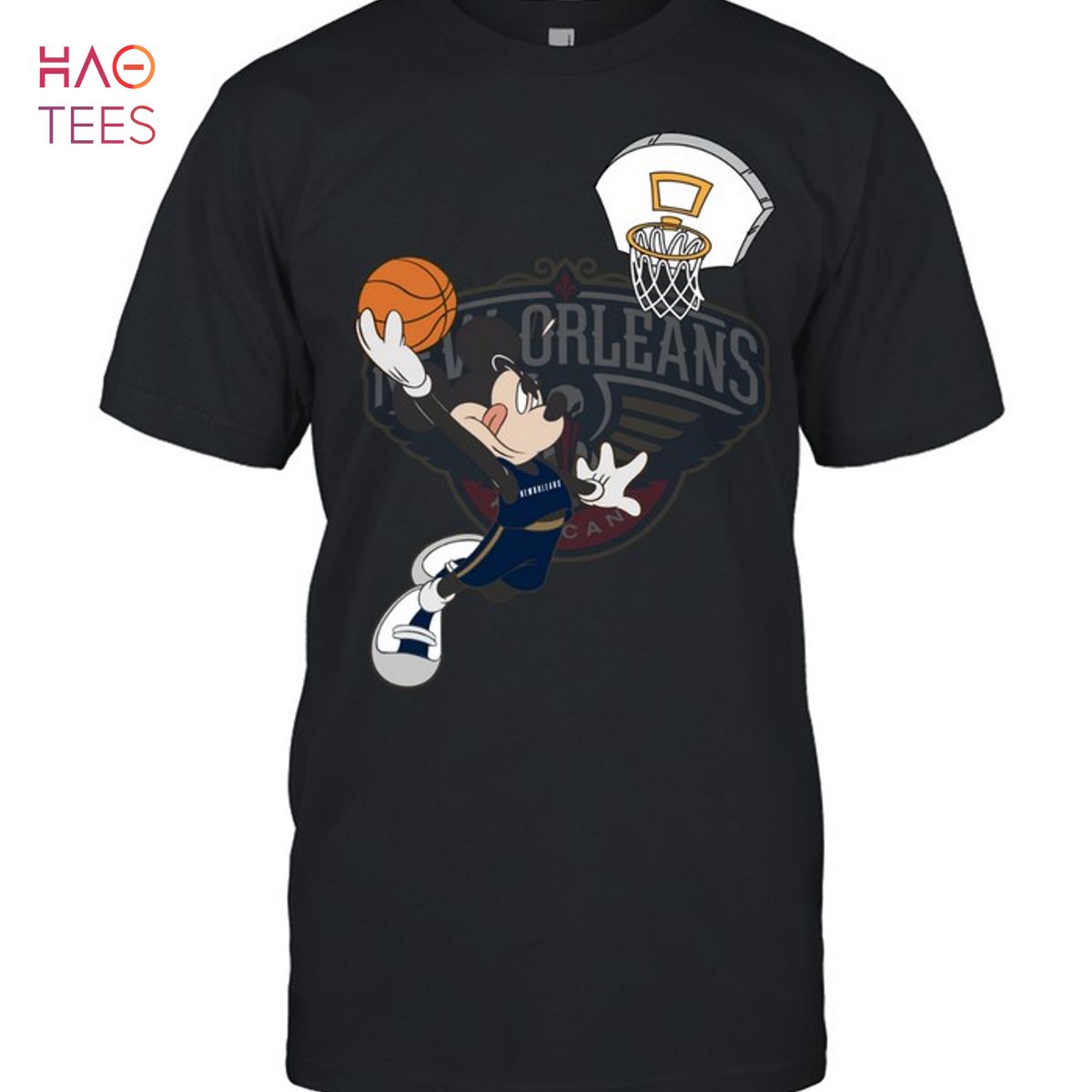 Mickey Basketball New Orleans Pelicans Unisex T-Shirt