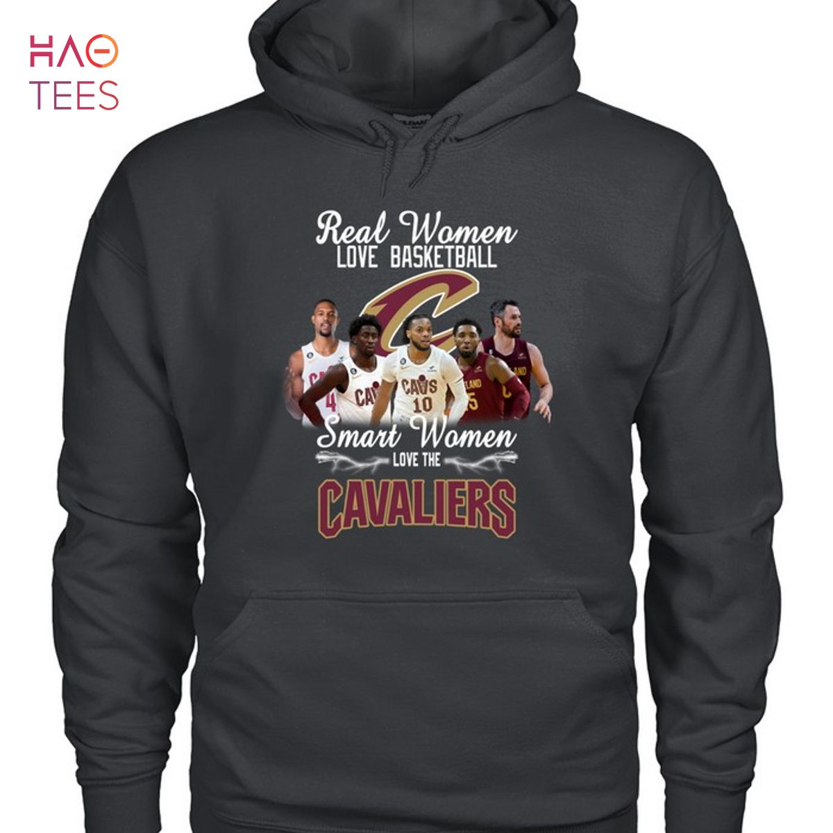 Real Women Love Basketball Smart Women Love The Cavaliers T-Shirt