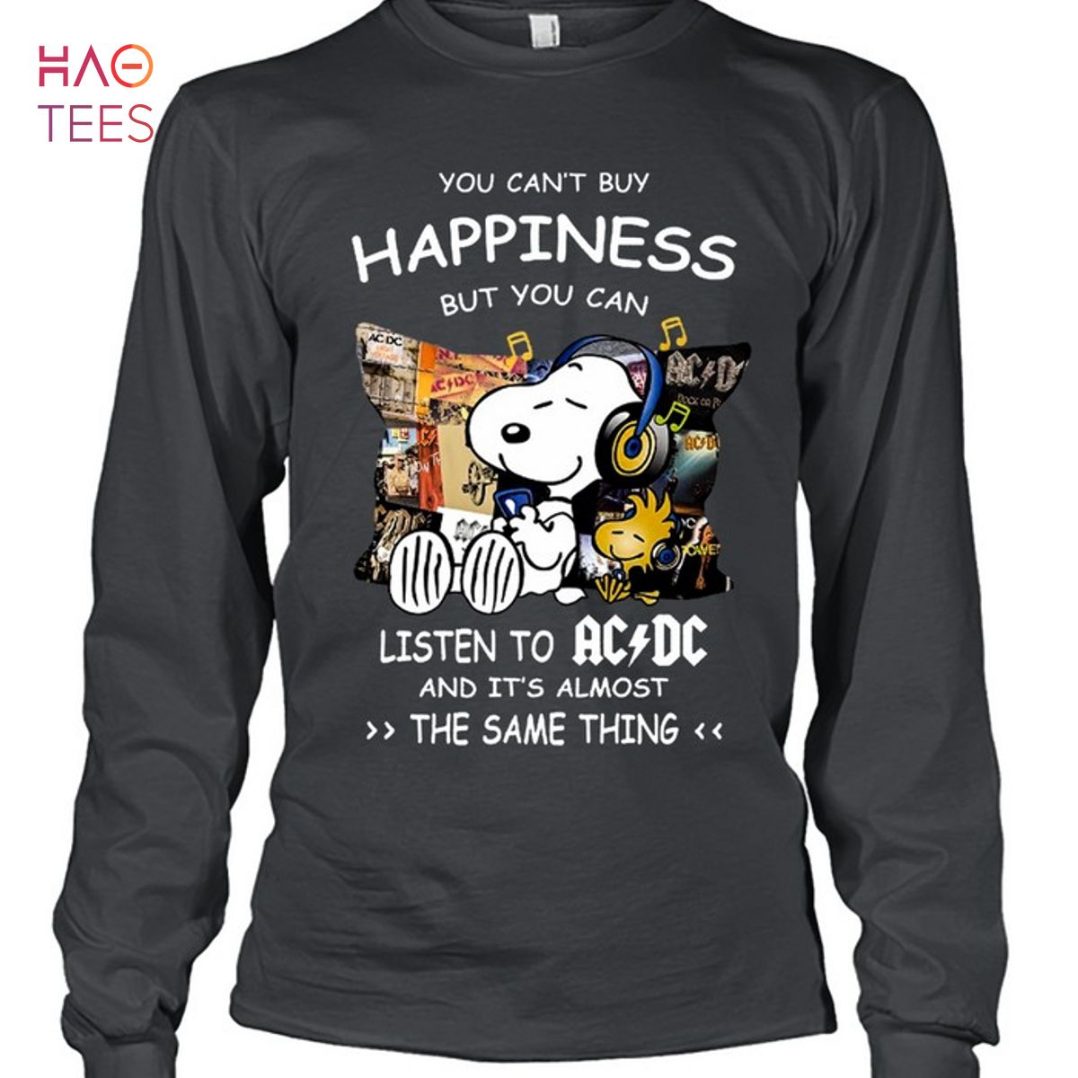 AC DC Snoopy Listen ACDC Music T-Shirt AC DC Snoopy Listen ACDC Music T-Shirt