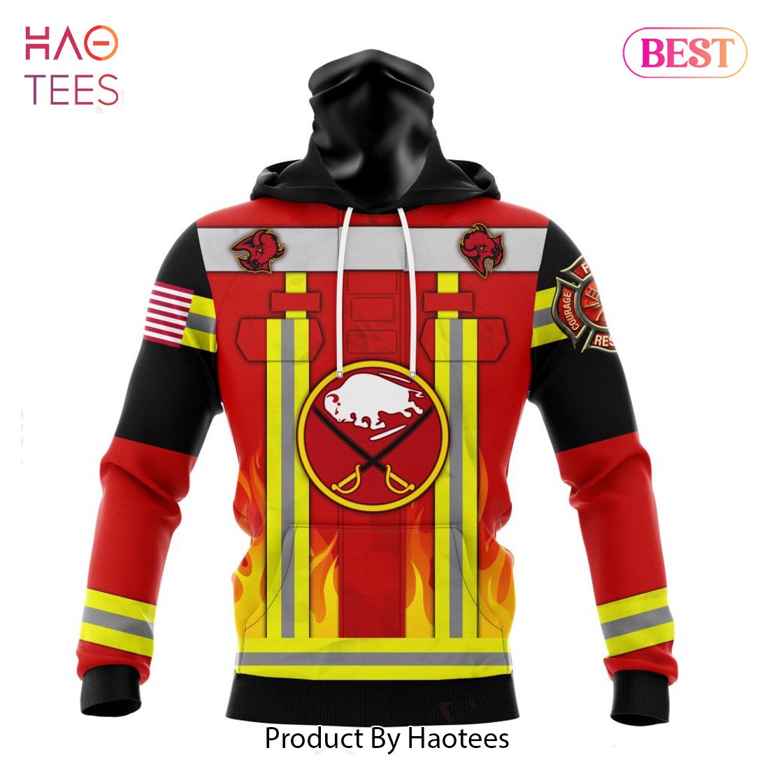 BEST Buffalo Sabres Honnor Firefighter Uniform V0622 3D Hoodie BEST Buffalo Sabres Honnor Firefighter Uniform V0622 3D Hoodie