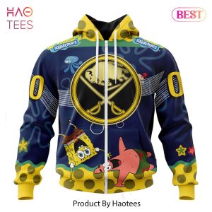 BEST Buffalo Sabres Specialized Jersey With SpongeBob 3D Hoodie