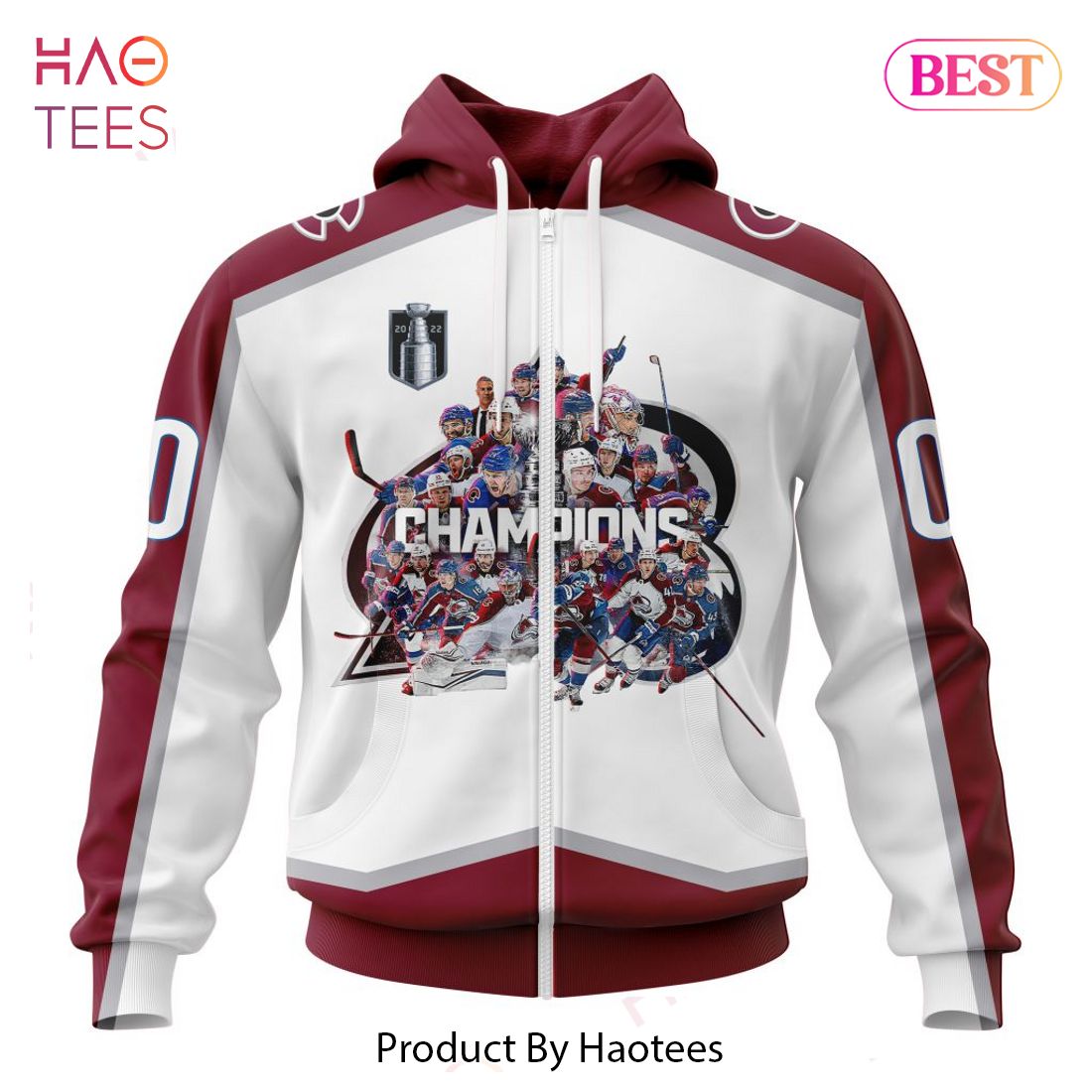 BEST Colorado Avalanche 2023 Stanley Cup Champions Away 3D Hoodie BEST Colorado Avalanche 2023 Stanley Cup Champions Away 3D Hoodie