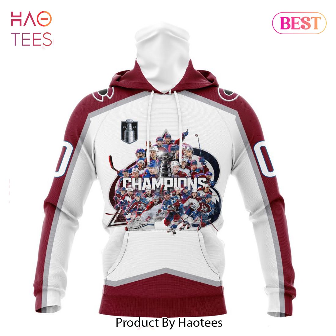 BEST Colorado Avalanche 2023 Stanley Cup Champions Away 3D Hoodie BEST Colorado Avalanche 2023 Stanley Cup Champions Away 3D Hoodie