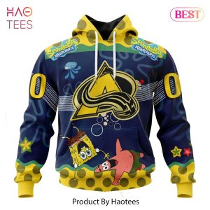 BEST Colorado Avalanche Specialized Jersey With SpongeBob 3D Hoodie