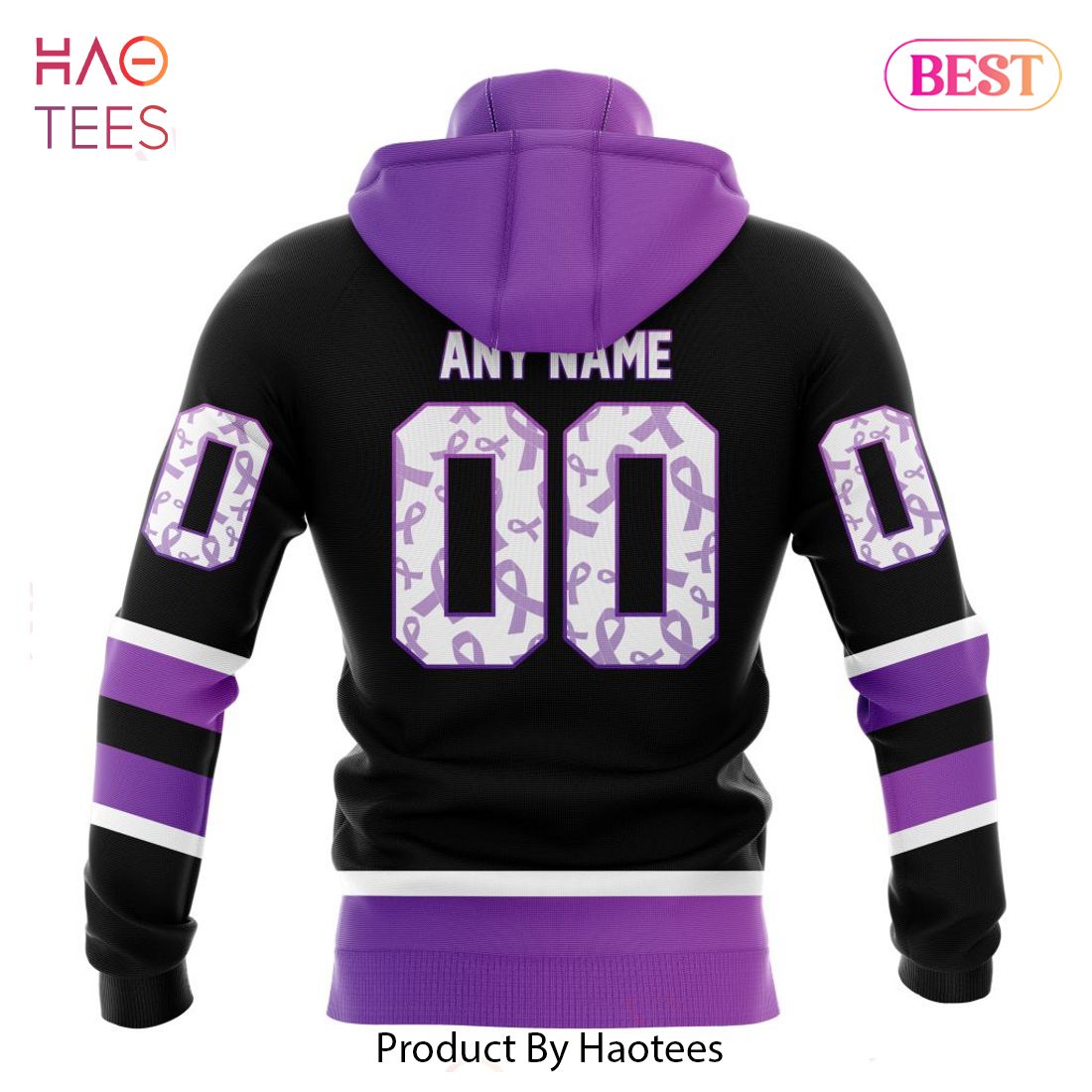 BEST NHL Anaheim Ducks Special Black Hockey Fights Cancer Kits 3D Hoodie BEST NHL Anaheim Ducks Special Black Hockey Fights Cancer Kits 3D Hoodie