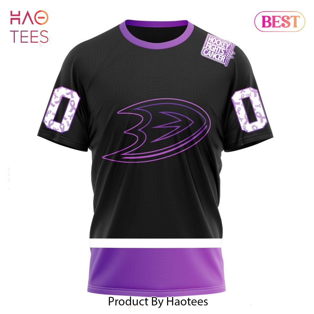 BEST NHL Anaheim Ducks Special Black Hockey Fights Cancer Kits 3D Hoodie BEST NHL Anaheim Ducks Special Black Hockey Fights Cancer Kits 3D Hoodie