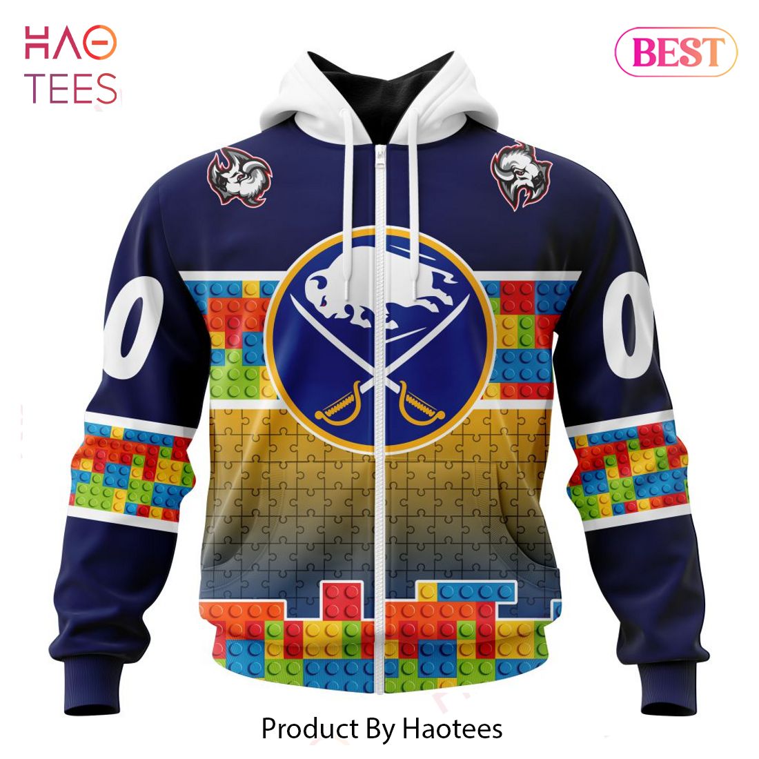 BEST NHL Buffalo Sabres Special Autism Awareness Design 3D Hoodie BEST NHL Buffalo Sabres Special Autism Awareness Design 3D Hoodie