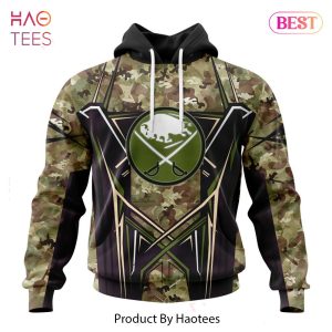 BEST NHL Buffalo Sabres Special Camo Color Design 3D Hoodie