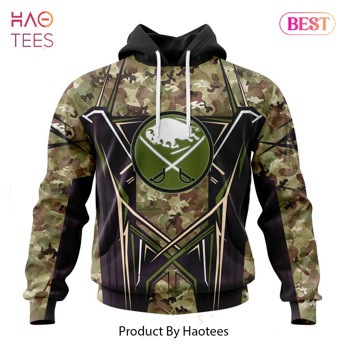 BEST NHL Buffalo Sabres Special Camo Color Design 3D Hoodie BEST NHL Buffalo Sabres Special Camo Color Design 3D Hoodie