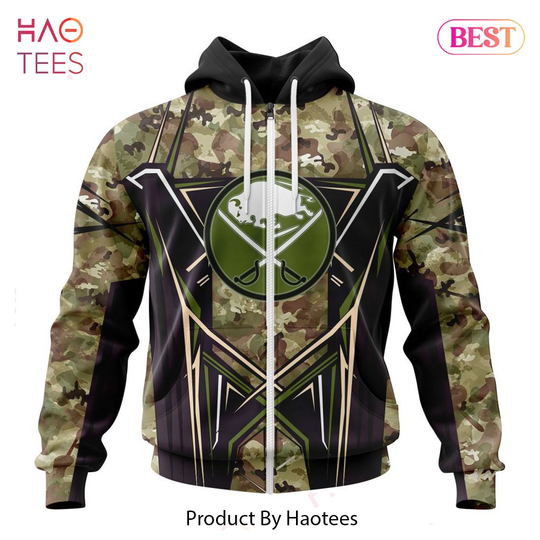 BEST NHL Buffalo Sabres Special Camo Color Design 3D Hoodie BEST NHL Buffalo Sabres Special Camo Color Design 3D Hoodie