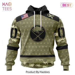 BEST NHL Buffalo Sabres Special Camo Military Appreciation 3D Hoodie