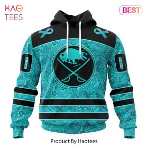 BEST NHL Buffalo Sabres Special Design Fight Ovarian Cancer 3D Hoodie