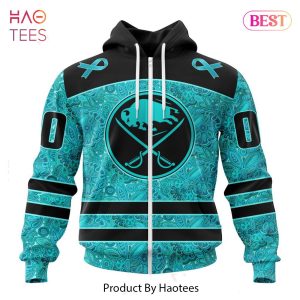 BEST NHL Buffalo Sabres Special Design Fight Ovarian Cancer 3D Hoodie