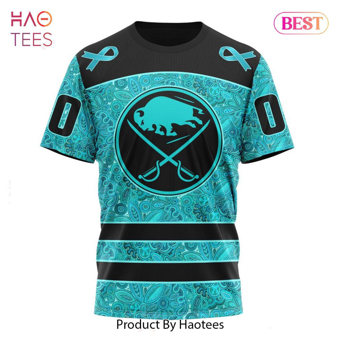 BEST NHL Buffalo Sabres Special Design Fight Ovarian Cancer 3D Hoodie BEST NHL Buffalo Sabres Special Design Fight Ovarian Cancer 3D Hoodie
