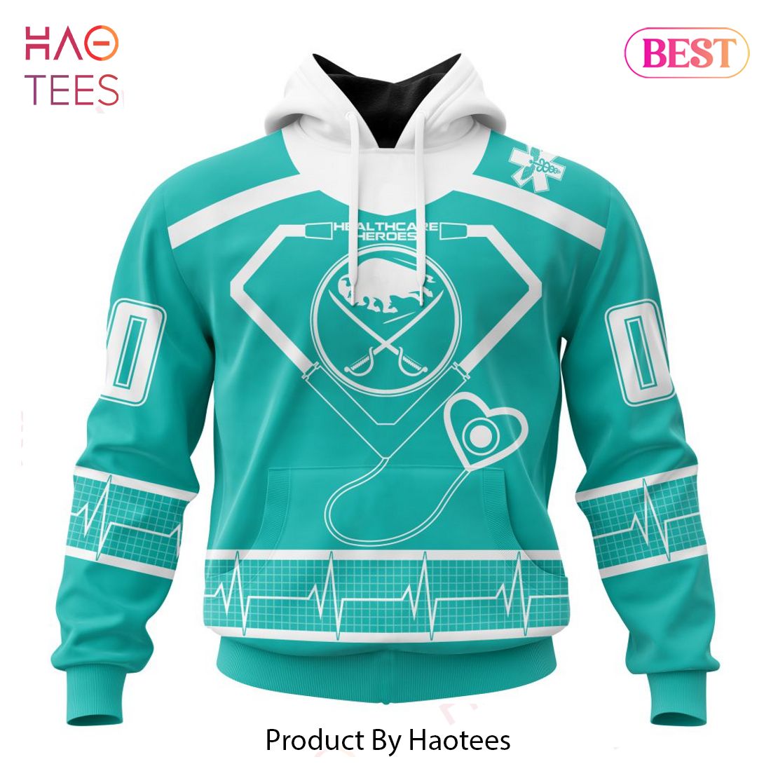 BEST NHL Buffalo Sabres Special Design Honoring Healthcare Heroes 3D Hoodie