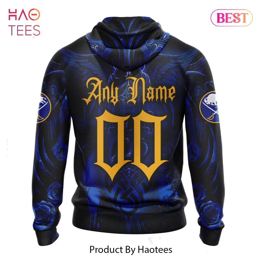 BEST NHL Buffalo Sabres Special Design With Skull Art 3D Hoodie BEST NHL Buffalo Sabres Special Design With Skull Art 3D Hoodie
