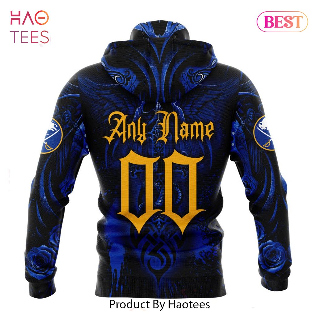 BEST NHL Buffalo Sabres Special Design With Skull Art 3D Hoodie BEST NHL Buffalo Sabres Special Design With Skull Art 3D Hoodie
