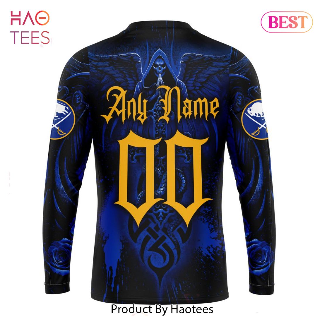 BEST NHL Buffalo Sabres Special Design With Skull Art 3D Hoodie BEST NHL Buffalo Sabres Special Design With Skull Art 3D Hoodie